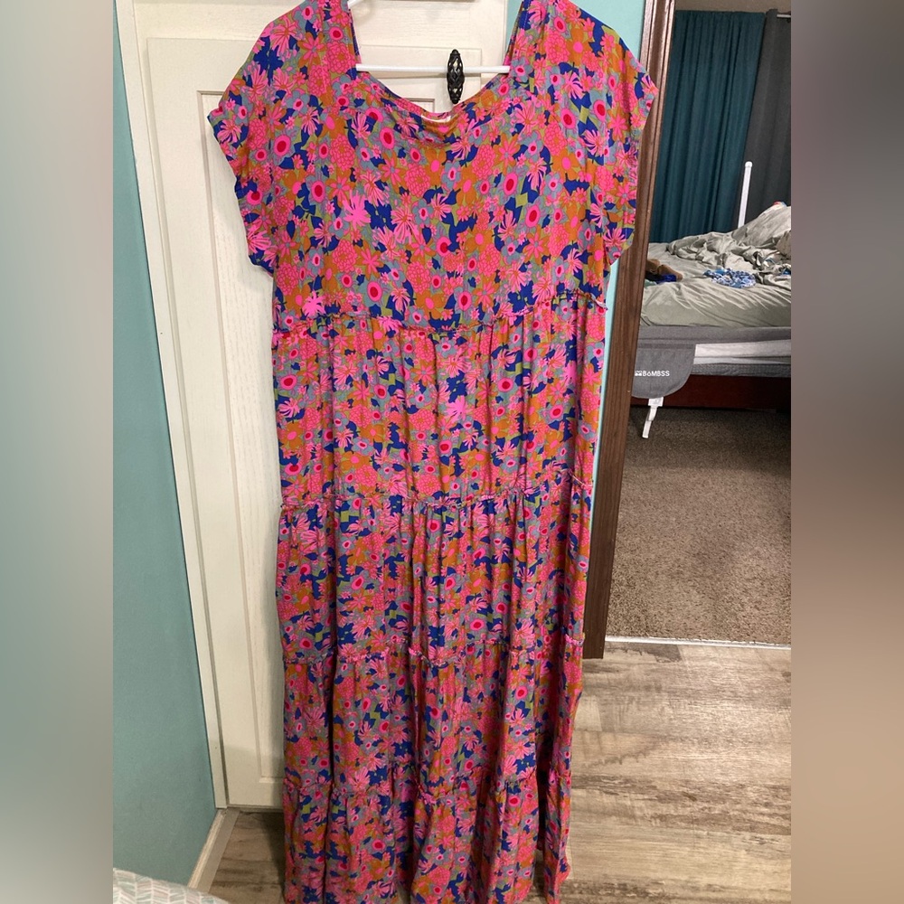 NATURAL LIFE Berkeley Maxi Dress Rust Orchid Pink XL